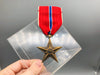 Vintage Bronze Star Medal Award Ribbon Military Heroic Meritorious Achievement 6