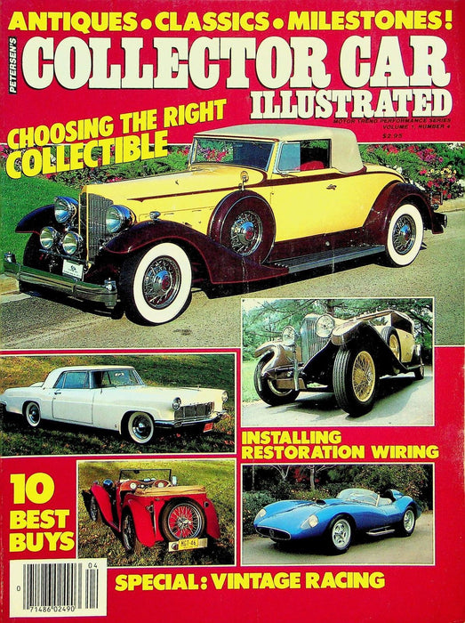 Collector Car Illustrated Magazine Vol 1 # 4 Vintage Racing