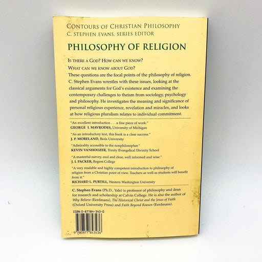 Philosophy Of Religion Paperback C Stephen Evans 1982 Thinking About Faith 2