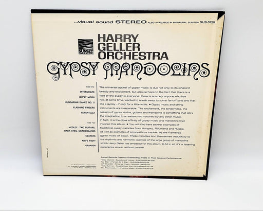 Harry Geller And His Orchestra Gypsy Mandolins LP Record Sunset Records 1966 2