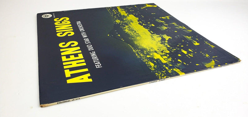 Duo Star with Orchestra Athens Sings 33 RPM LP Record Colonial 1963 COL-LP-213 3