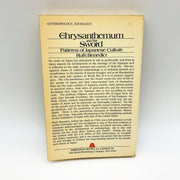 The Chrysanthemum And The Sword Paperback Ruth Benedict 1972 WW2 Japan Culture 2