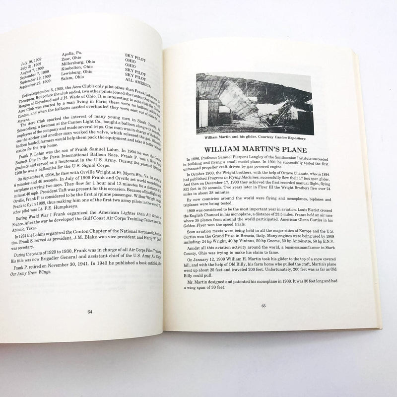 They Walked On Wings Robert Burwell 1988 Stark County OH Civil Air Patrol Signed 9