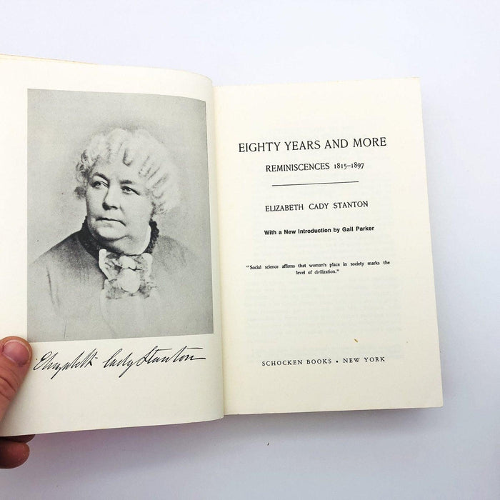 Eighty Years and More Paperback Elizabeth Cady Stanton 1971 Womens Suffrage 7