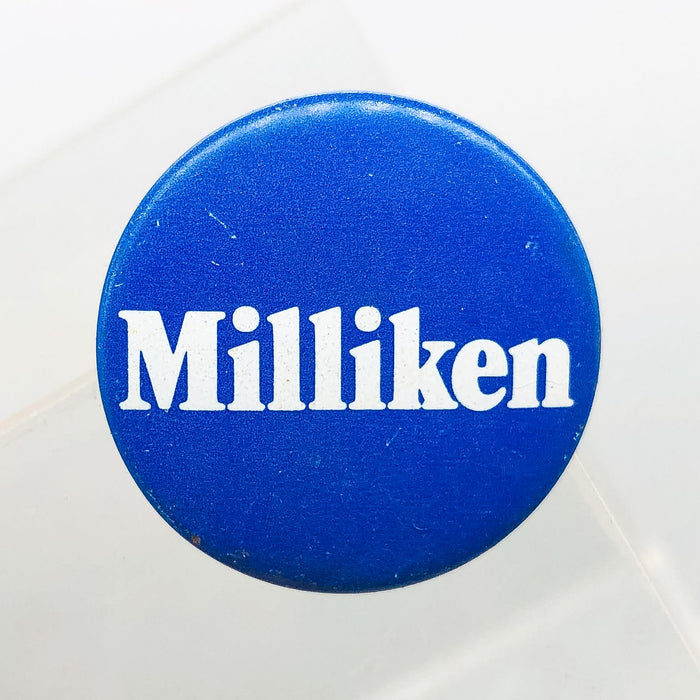 William Milliken Politician Button Pin 1" Michigan Governor Campaign Vintage