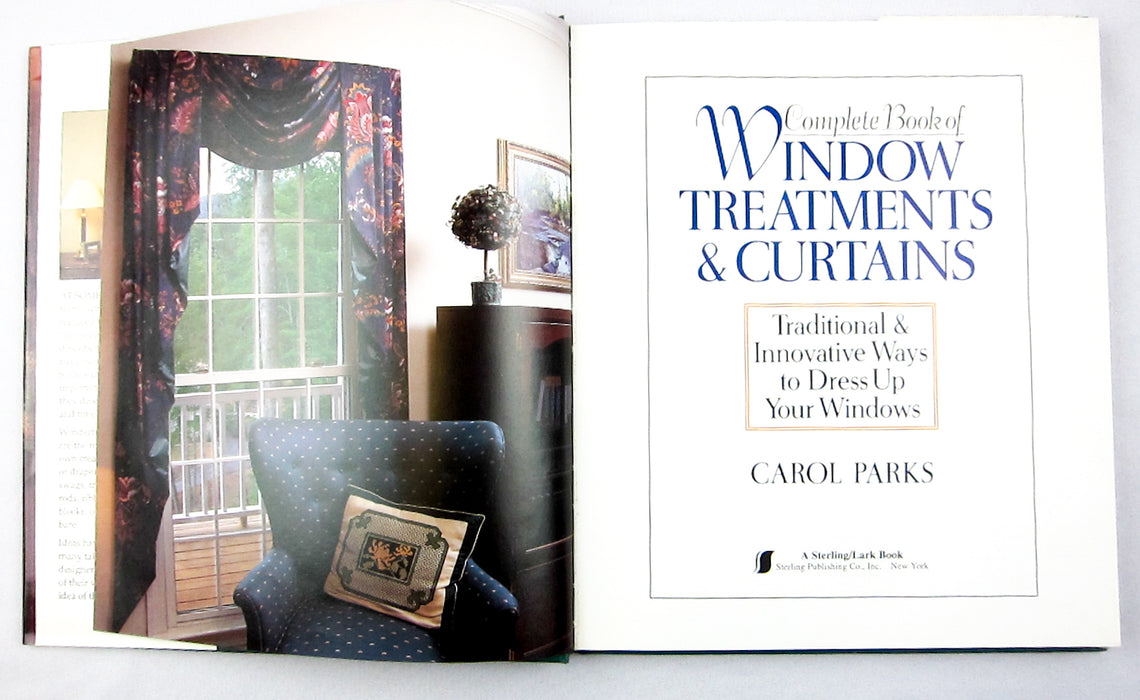 Book of Window Treatments & Simple Upholstery: Carol Parks, 1996 - Qty 2 | USED