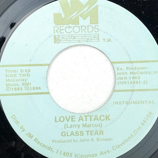Glass Tear Love Attack + Instrumental 45 RPM 7" Single JM Records 1985 1