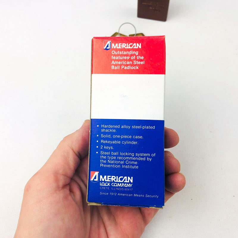 Vintage American Lock Company Steel Ball Padlock Model 1106D KA22576 New NOS 11