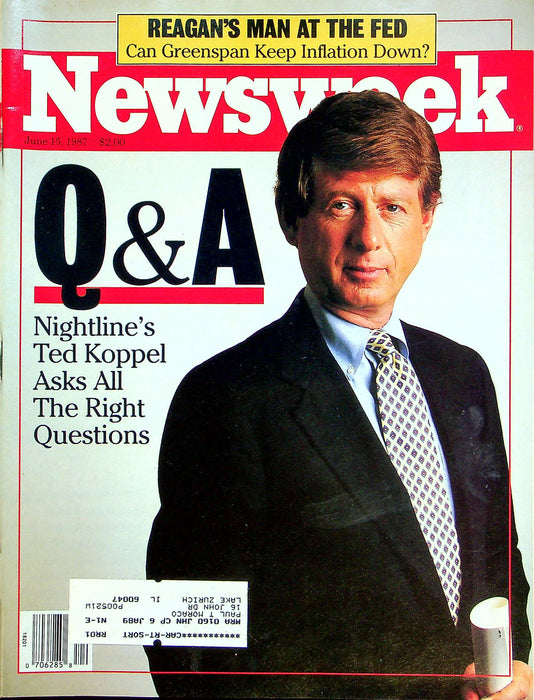 Newsweek Magazine June 15 1987 Nightline Ted Koppel Host Interview Talk Show