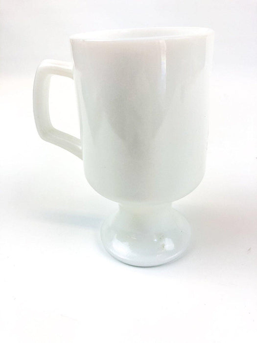 Beach City High School 1927 Bicentennial Footed Milk Glass Coffee Mug Pedestal 4