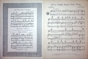 Sheet Music Ev'ry Night About This Time Ted Koehler James Monaco 1942 Warock 2