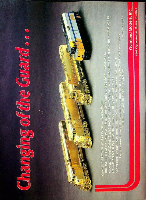 Railroad Model Craftsman Magazine July 1991 Vol 60 No 2 Modeling A UP C30-7