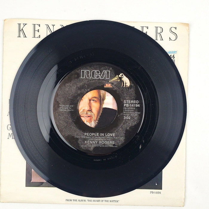 Kenny Rogers Morning Desire Record 45 RPM Single RCA 1985 w/ Poster Sleeve 5