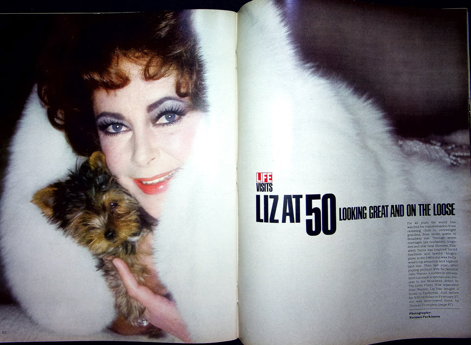 Life Magazine March 1982 Elizabeth Taylor Wayne Gretzky Germany Young Protests