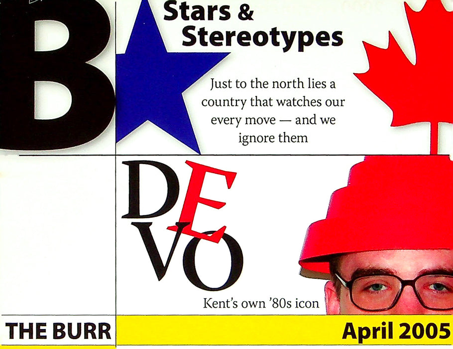 DEVO Stars & Stereotypes April 2005 The Burr Kent, OH Rack Card / Postcard