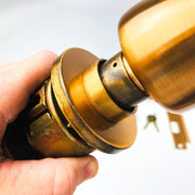 Yale Storeroom Closet Door Knob Lockset BR5405 US10 Satin Bronze New ADA Strike 5