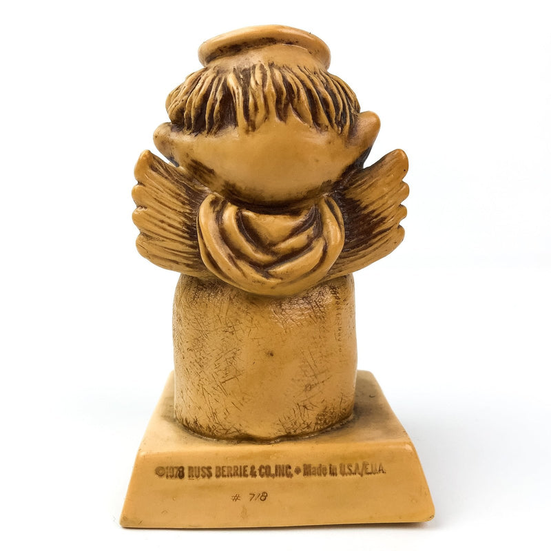 Russ Berrie Co. Figurine Old Man Angel Wings Happy Birthday 718 Heavenly Person 5
