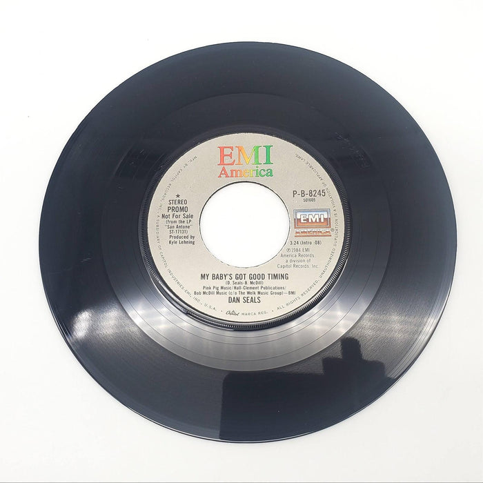 Dan Seals My Baby's Got Good Timing Single Record EMI 1984 P-B-8245 PROMO 1