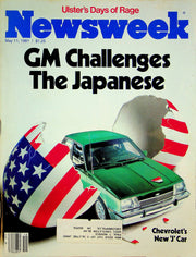 Newsweek Magazine May 11 1981 GM Challenges The Japanese Chevrolet's New 'J' Car 1