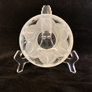 Vintage Small Short Etched Floral Leaf Bowl 1