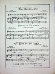 I'll Buy That Dream Sheet Music Allie Wrubel 1945 Sing Your Way Home Movie Piano 2