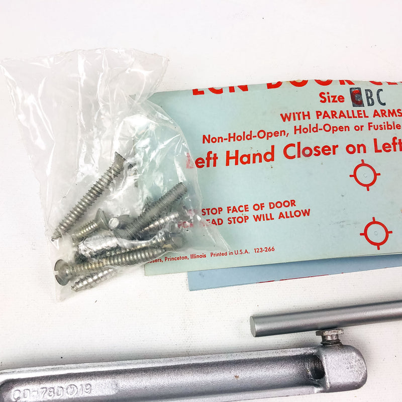 LCN Size B C Potbelly Closer Arm PAR REG NH ALUM Parallel Mount Regular Non-Hand