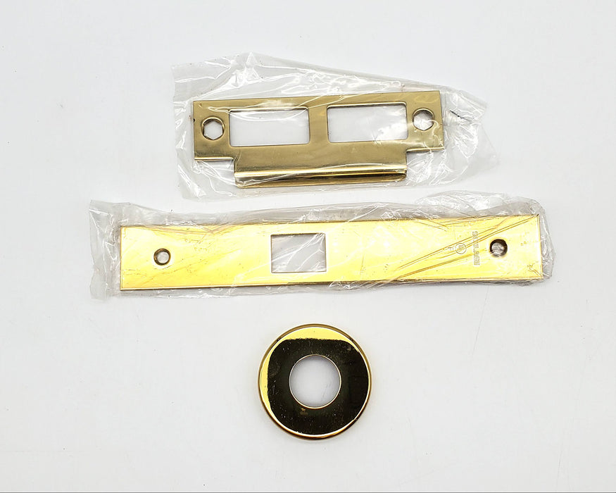 Schlage Door Mortise Set Passage and Lever Bright Brass 605 L9010-05A NOS