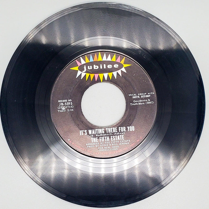 The Fifth Estate Heigh-Ho Record 45 RPM Single JB-5595 Jubilee Records 1967 2