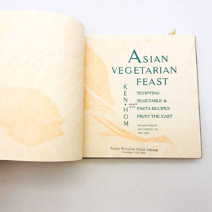 Asian Vegetarian Feast Hardcover Ken Hom 1988 Tempting Vegetable Pasta Recipes 7