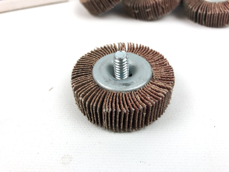 Merit Mini Flap Wheel 32009 MW GOF XX-1505 80 ARB 1-5/8"x1/2"x1/4" THD 10pk 2