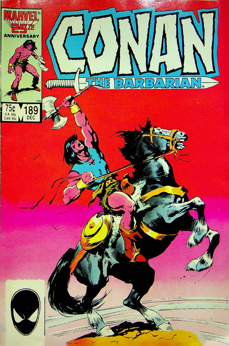 Conan The Barbarian Magazine December 1986 Vol 1 No 189 Rites of Inquisition