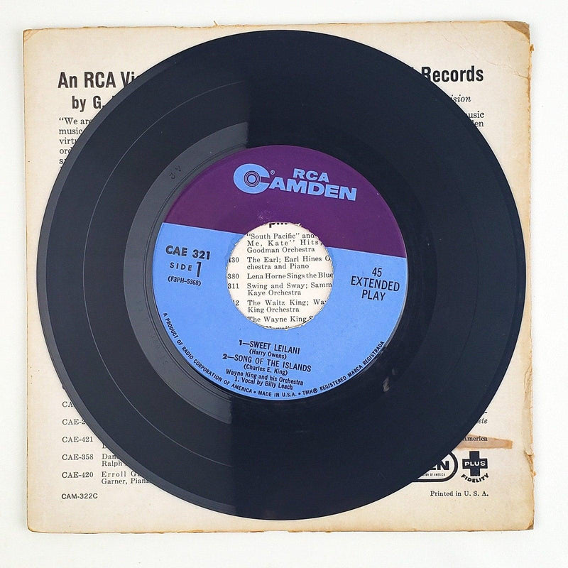 Wayne King & His Orchestra Let's Dance 45 RPM EP Record RCA 1955 CAE 321 4