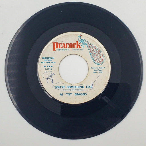Al TNT Braggs You're Something Else 45 Single Record Peacock Records 1962 Promo 1