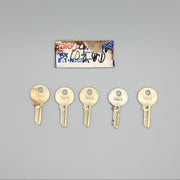 5x Yale RN10 1/2 Key Blanks JD Keyway Nickel Silver 4 Pin NOS 3