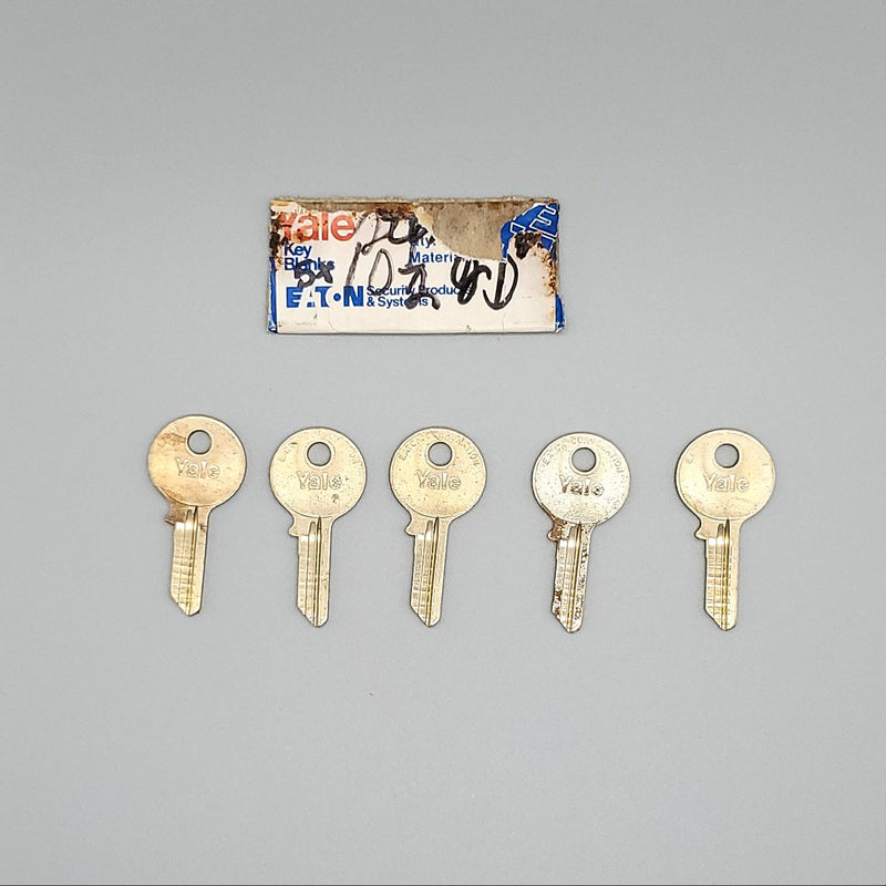 5x Yale RN10 1/2 Key Blanks JD Keyway Nickel Silver 4 Pin NOS 3