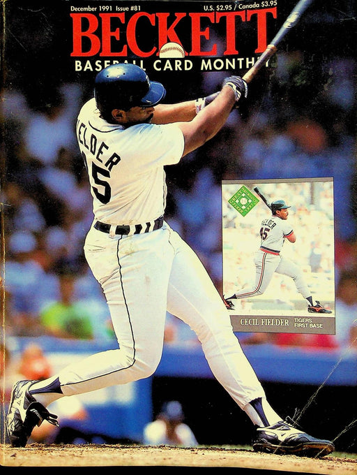 Beckett Baseball Magazine Dec 1991 # 81 Cecil Fielder Tigers Robin Ventura 1