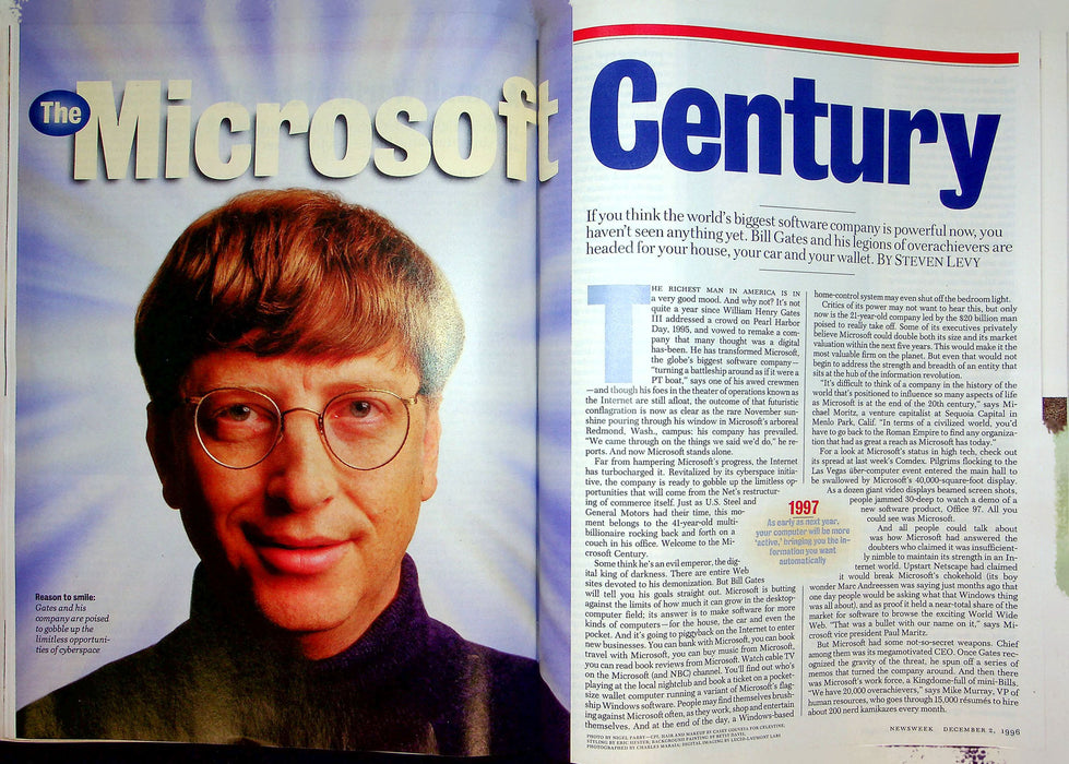 Newsweek Magazine December 2 1996 OJ Simpson Takes Stand Bill Gates Microsoft