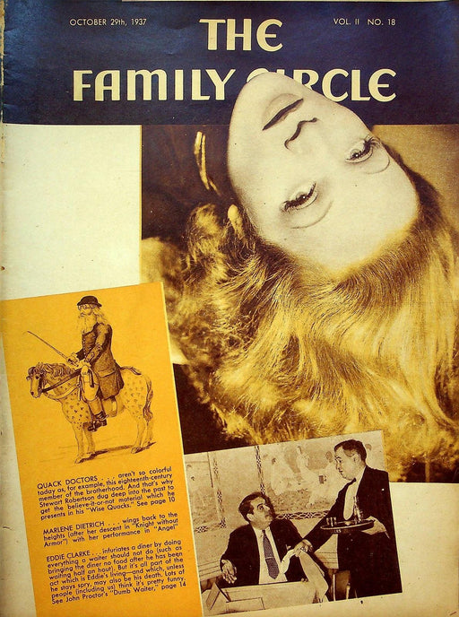 The Family Circle Magazine October 1937 Vol 11 No 18 Marlene Dietrich, Vtg Ads 1