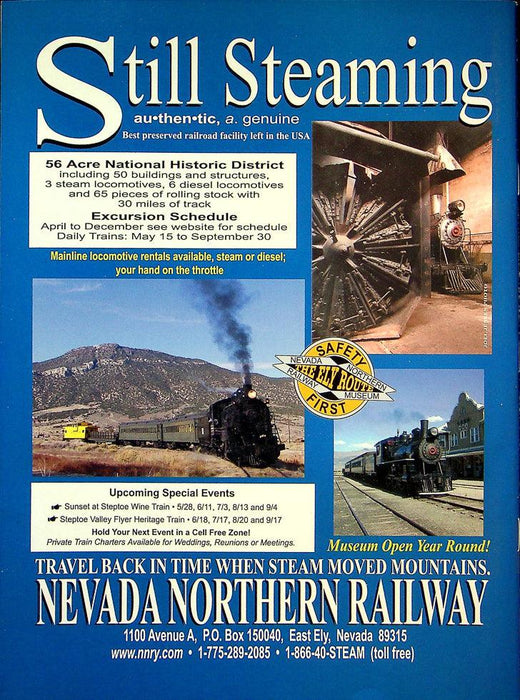 Railfan & Railraod Magazine October 2003 Vol 24 No 10 Central Cali. Traction