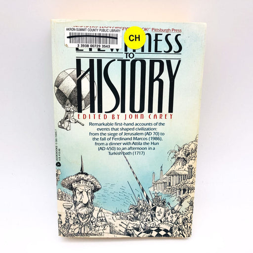 Eyewitness To History Hardcover John Carey 1987 World History Civilization Ex Li 1