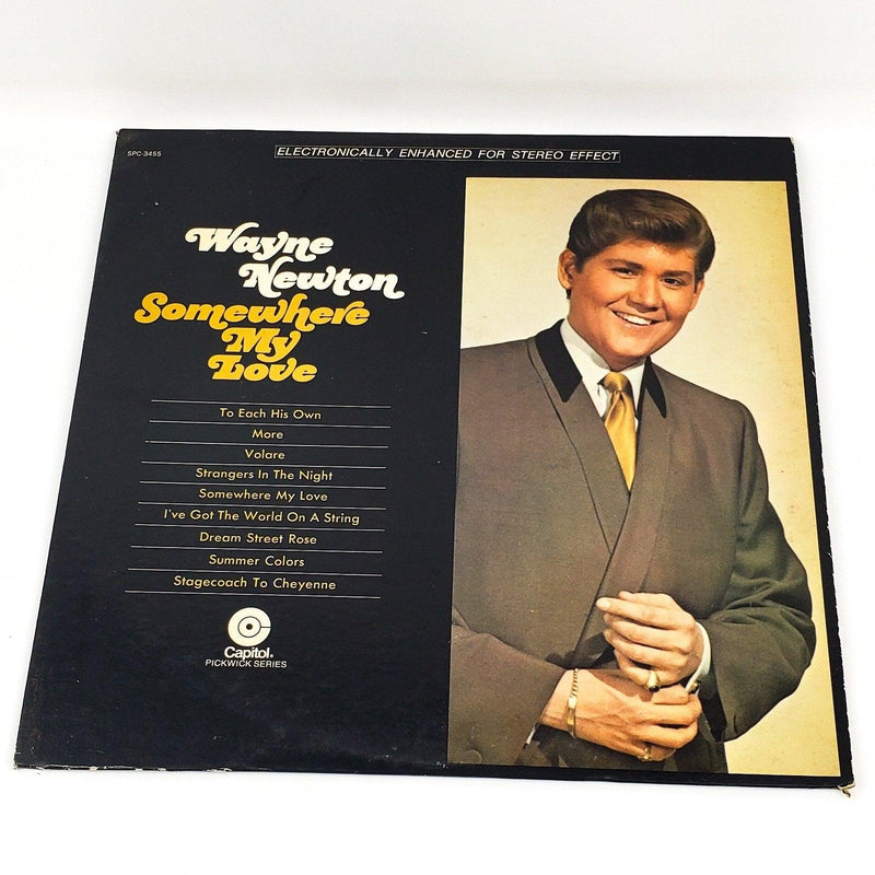 Wayne Newton Somewhere My Love Record 33 RPM LP SPC-3455 Capitol Records 1968 1