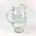 MCM Pitcher & Glass Tumbler Set 7" Pitcher & 4x 2-3" Tumblers Gold Band 6