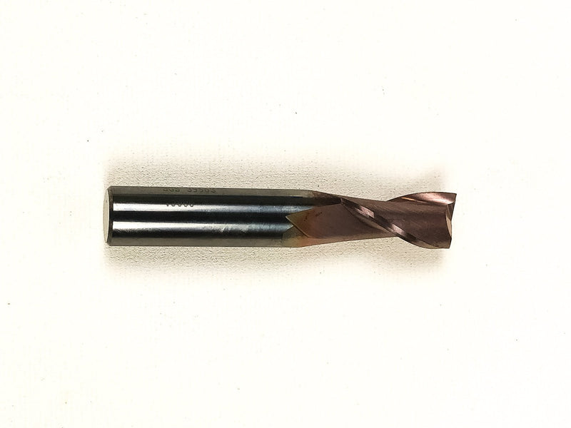 Solid Carbide End Mill Single 1/2" Shank Mill 1" LOC 3" OAL 2 Flute SGS 39563 2
