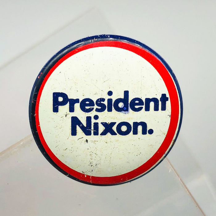 President Nixon Button 1" Pin Presidential Political Campaign Red White Blue 8