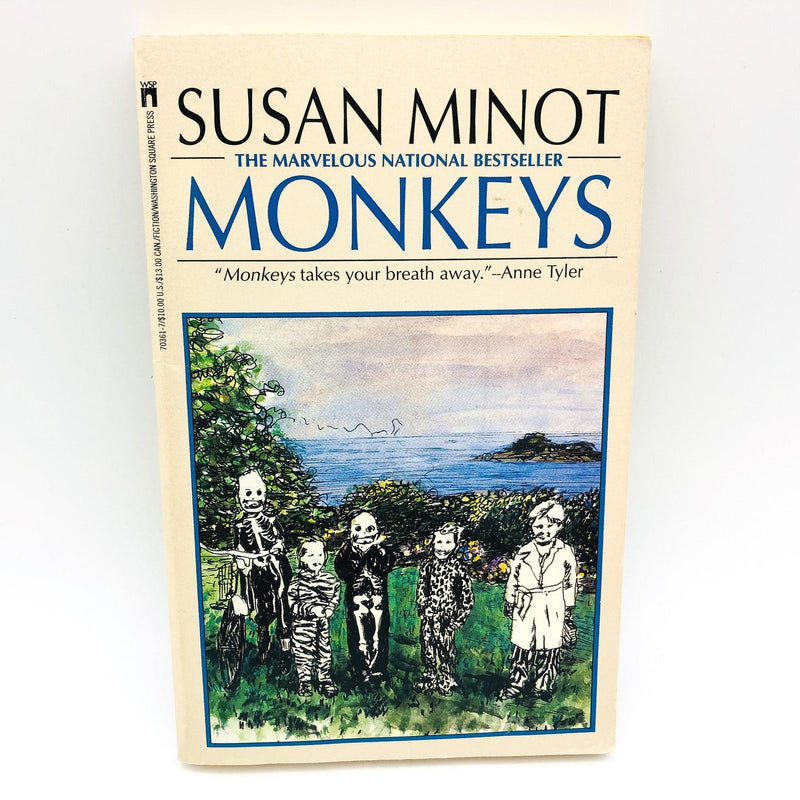 Monkeys Paperback Susan Minot 1987 Siblings Growing Up Massachusetts Loyalty 2 1