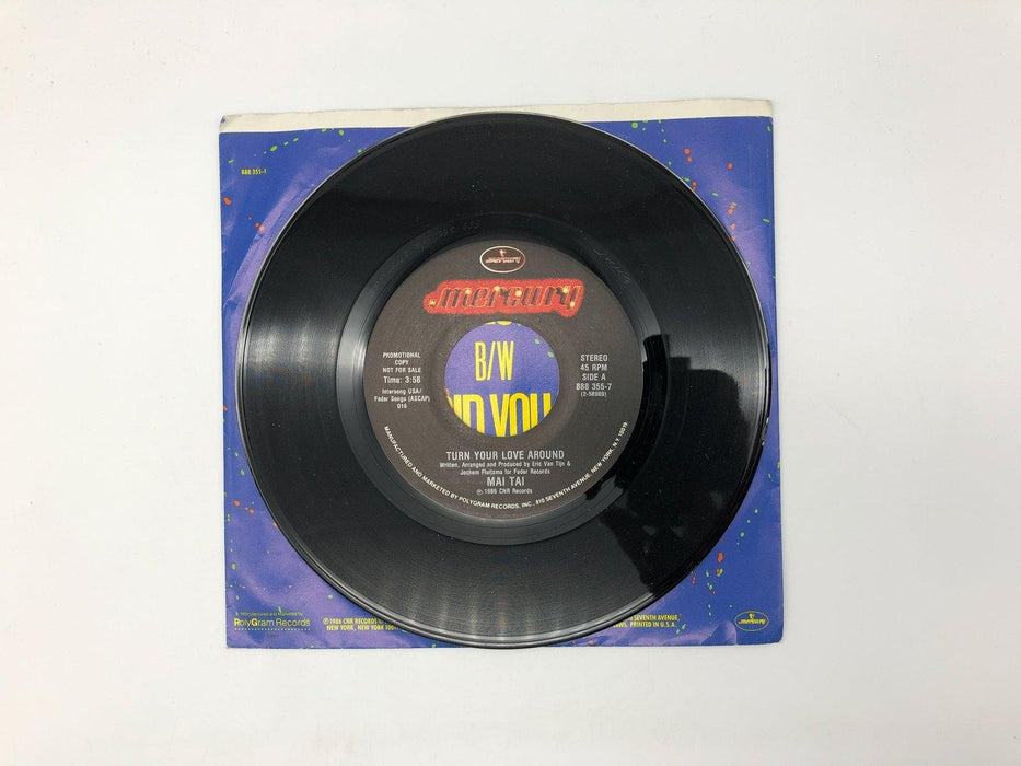 Mai-Tai Turn Your Love Around Record 45 RPM Single 888 355-7 Mercury 1986 Promo 4