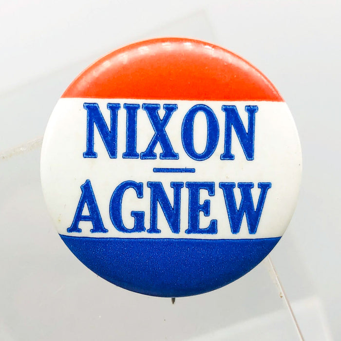 Richard Nixon Spiro Agnew Political Button 1" Pinback Presidential Campaign 2