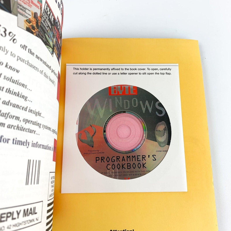 Byte's Windows Programmer's Cookbook w/ CD - John Ribar - 1994 3
