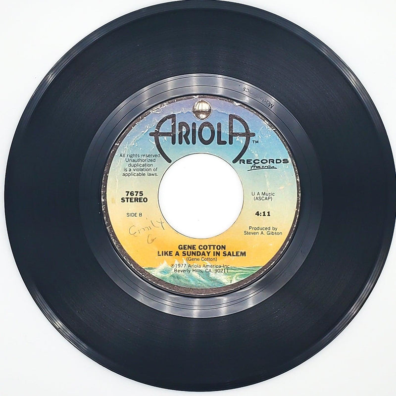 Gene Cotton Before My Heart Finds Out Record 45 RPM Single Ariola Records 1977 2