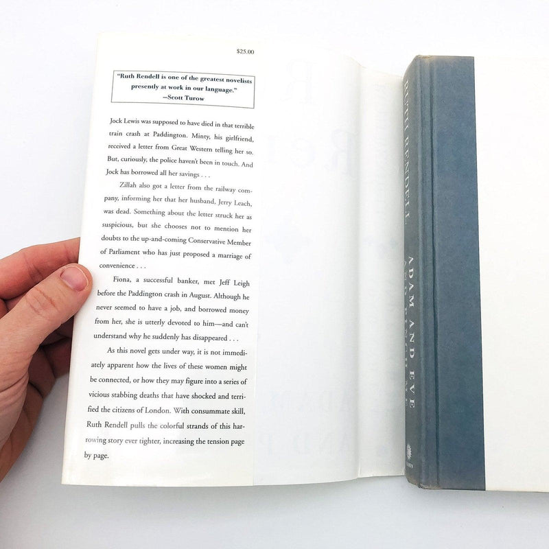 Adam And Eve And Pinch Me Hardcover Ruth Rendell 2001 Serial Killer London 1st E 6